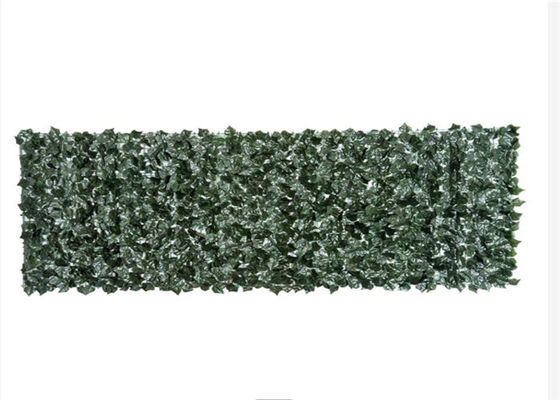 Outdoor Artificial Green Panels Plastic Faux Greenery Privacy Panels Leaf Fence Vertical